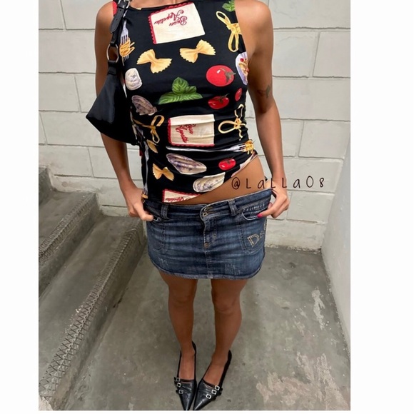 Lisa Says Gah Tops - Lisa Says Gah Erin Tank Buon Appetito Black